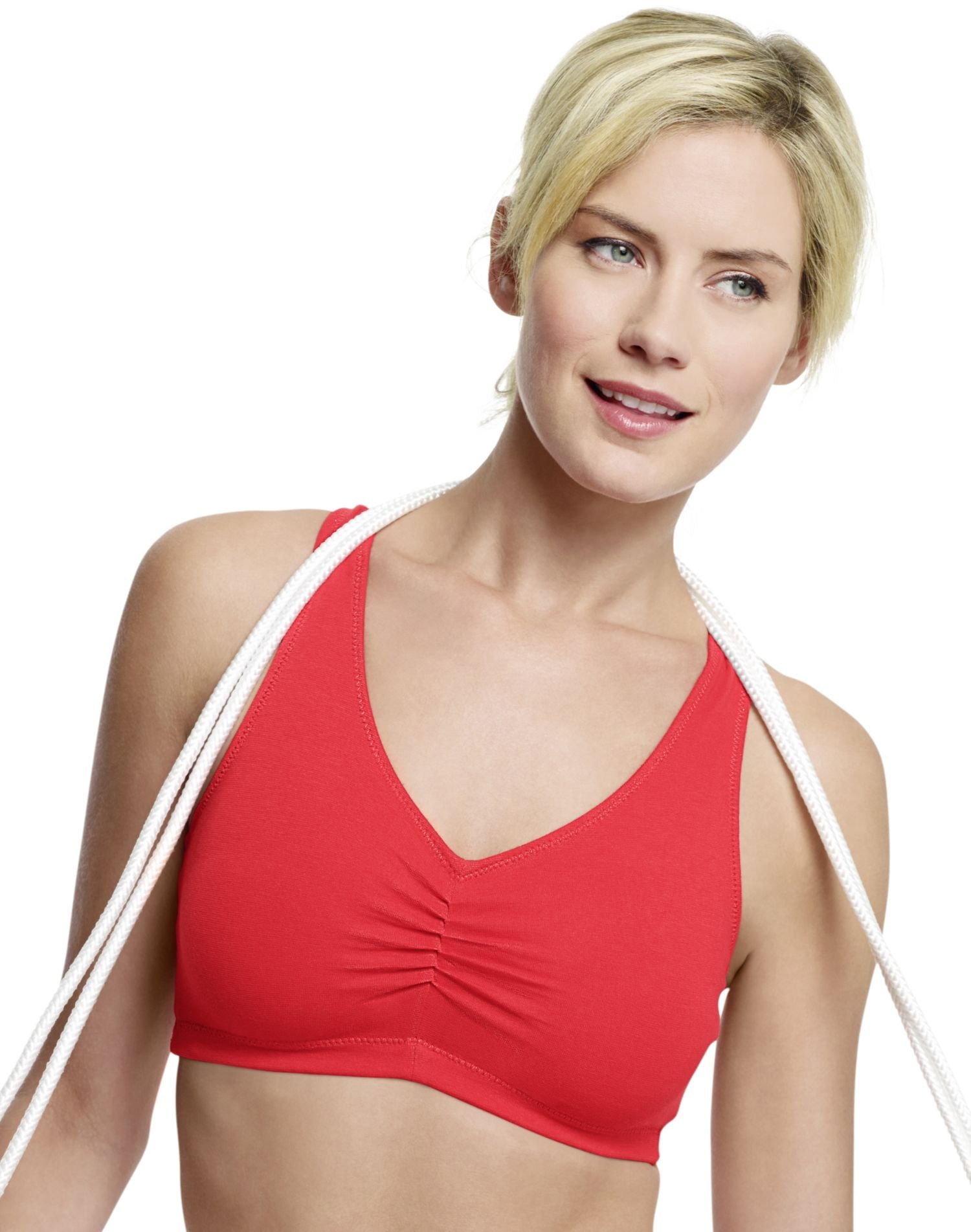 FILA Women's High Neck, Racer Back Sports Bra, Chinese Red, XS at   Women's Clothing store
