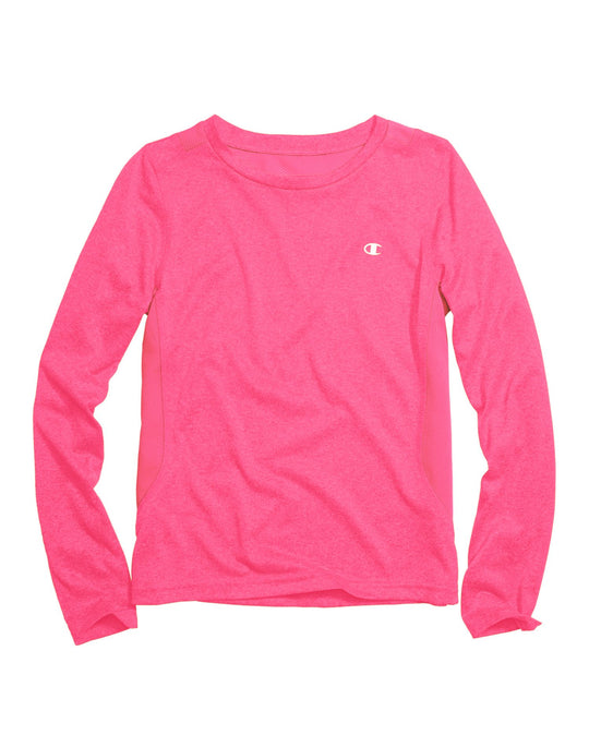 Champion Girls` Long Sleeve Performance Tee