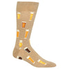 Hot Sox Mens Beer Crew Socks